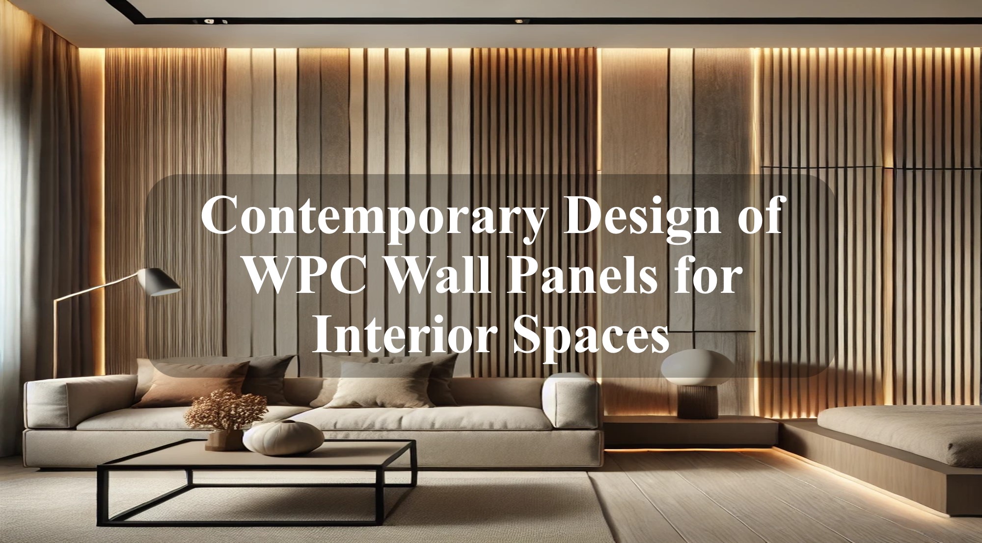 Contemporary Design of WPC Wall Panels for Interior Spaces