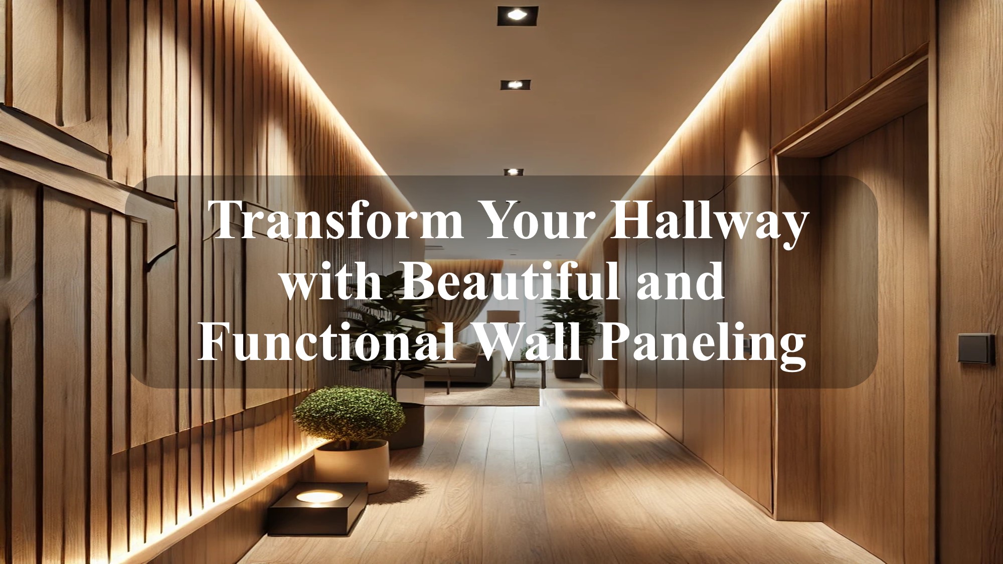 Transform Your Hallway with Beautiful and Functional Wall Paneling A Guide to Interior Hallway WPC Wall Panels