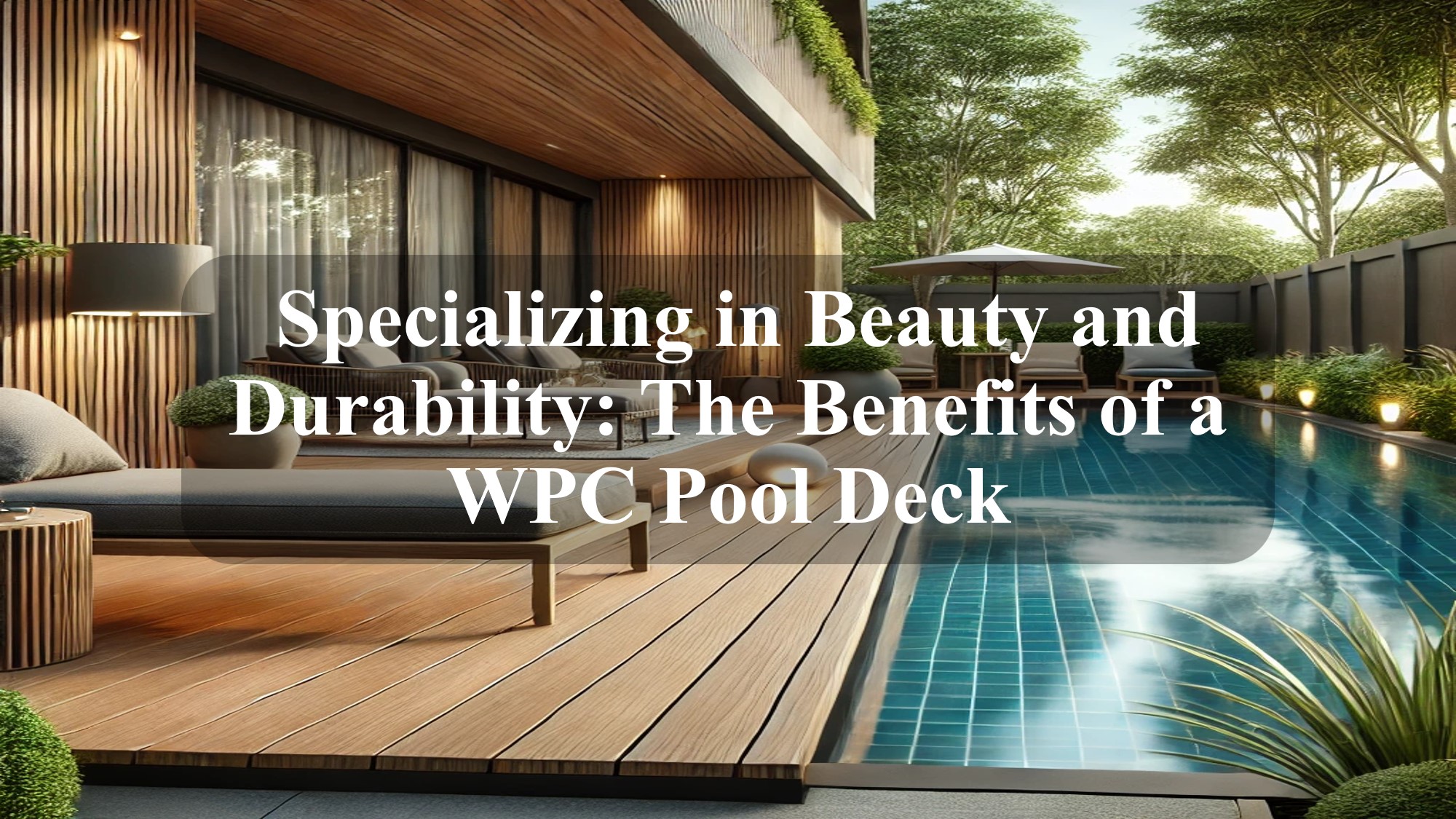 Specializing in Beauty and Durability The Benefits of a WPC Pool Deck